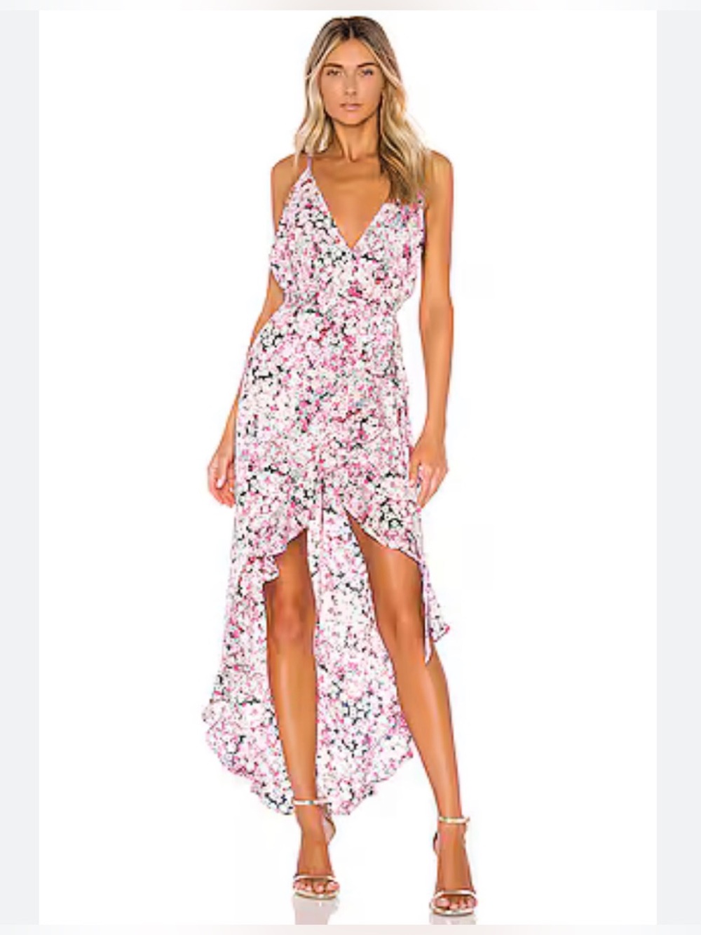 Michael Costello x REVOLVE Thaia Dress in the Pink Blossom size M